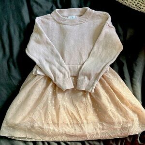 Baby Gap Beige/Pink Tulle Dress